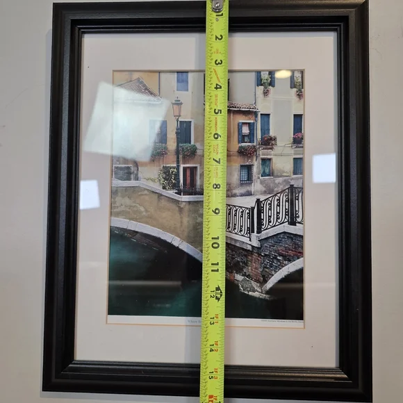 Framed Venice Canal Print "Where Bridges Meet" | Scanlans Travel Art 17" - Picture 11 of 13